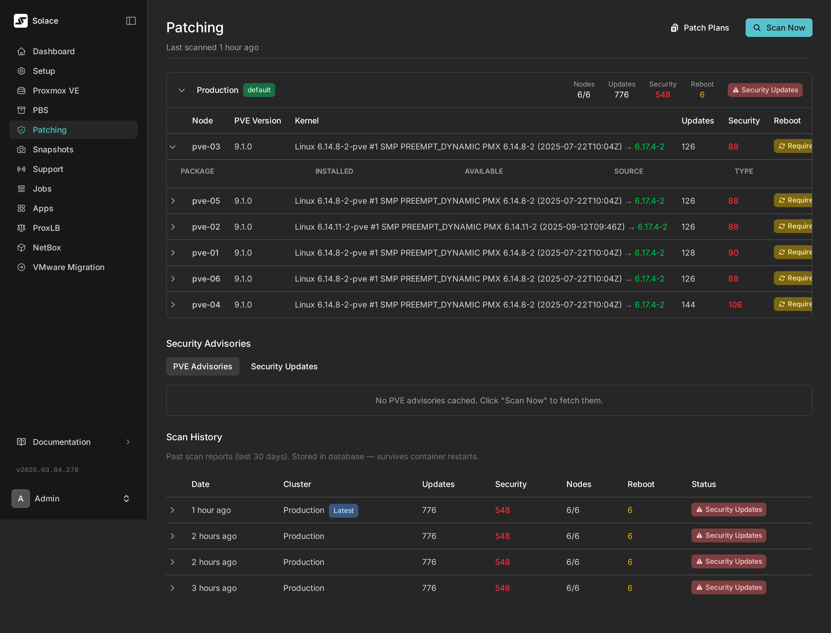 Patching expanded node view