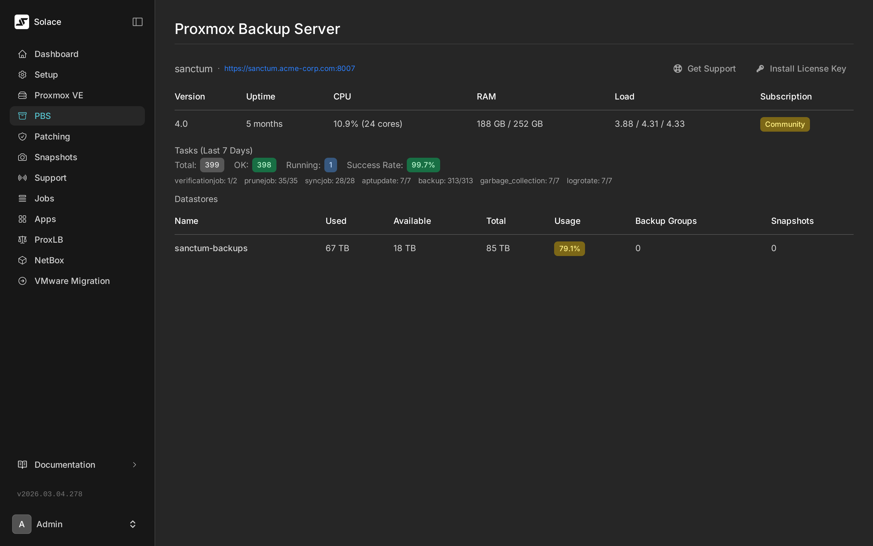 Proxmox Backup Server