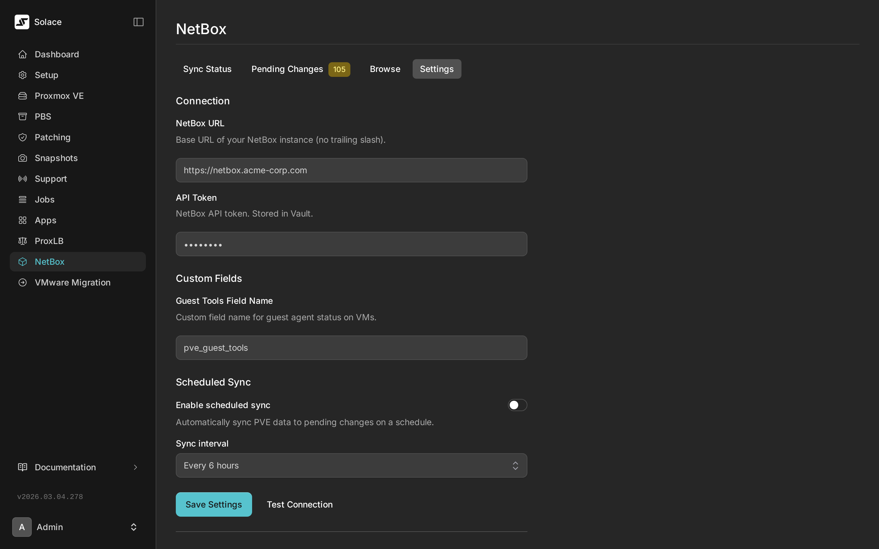 NetBox settings